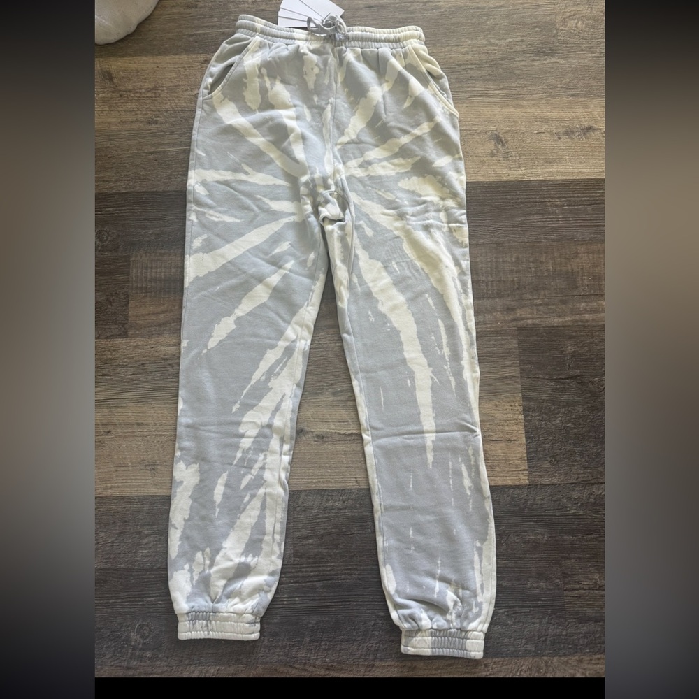 NWT 525 America X Revolve Dip Dyed Tie dye Print Joggers pants womens size large